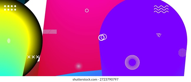 Colorful Abstract Geometric Background Design for Creative Projects