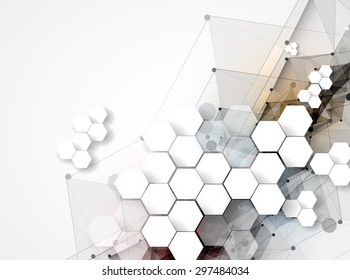 Colorful abstract geometric background for design template