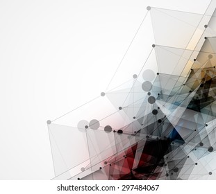 Colorful abstract geometric background for design template