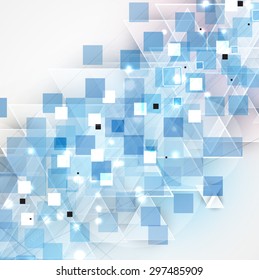 Colorful abstract geometric background for design template