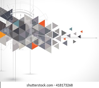 Colorful abstract geometric background for design template