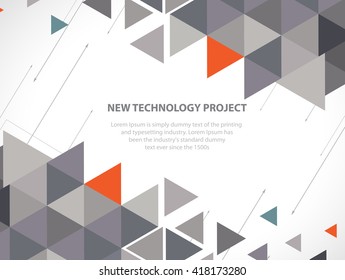 Colorful abstract geometric background for design template