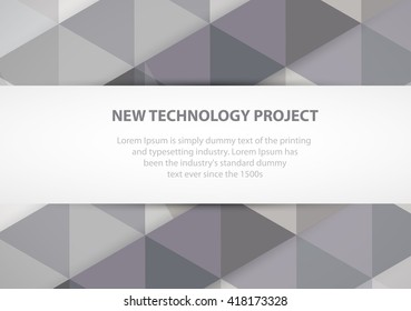 Colorful abstract geometric background for design template