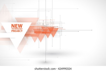 Colorful abstract geometric background for design template