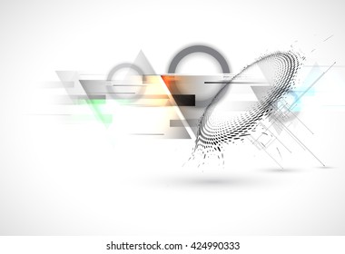 Colorful abstract geometric background for design template