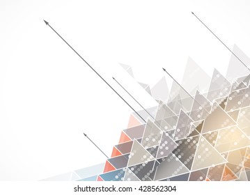 Colorful abstract geometric background for design template