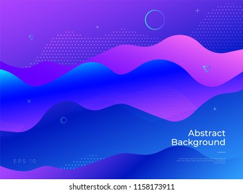 Colorful abstract geometric background. Gradient shapes composition. Eps10 vector.