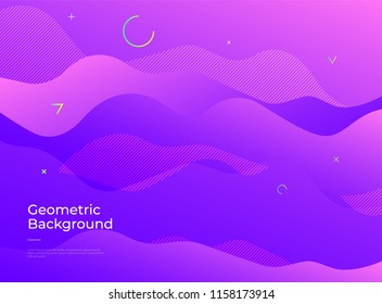 Colorful abstract geometric background. Gradient shapes composition. Eps10 vector.