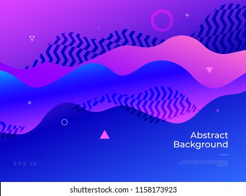 Colorful abstract geometric background. Gradient shapes composition. Eps10 vector.