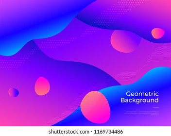 Colorful abstract geometric background. Gradient shapes composition. Eps10 vector.