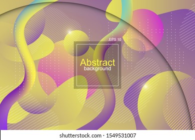 Colorful abstract geometric background with gradient. May be suitable for banner, flyer, cover, business presentation ...