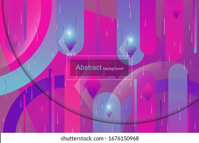 Farbiger abstrakter geometrischer Hintergrund mit Farbverlauf. Kann für Banner, Flyer, Cover, Business-Präsentation ...