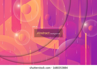Colorful abstract geometric background with gradient for banner, flyer, cover, business presentation ...