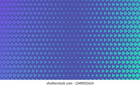 Colorful abstract geometric background. Halftone triangles. Blue and turquoise gradient. Vector eps10.
