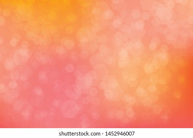 Colorful abstract geometric background. Hexagonal bokeh background.