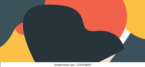 Colorful abstract geometric background. Minimal cover background. Art background