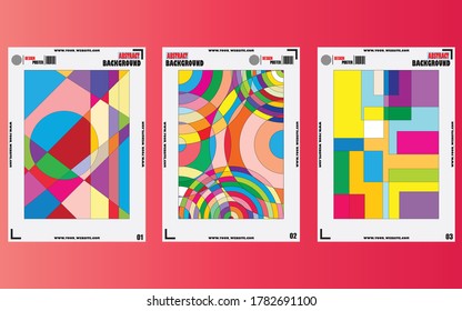 Colorful Abstract geometric Background Pattern for Web Design, Landing Page, Social Media Story, Poster and Print Material