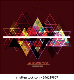 Colorful abstract geometric background with place for your text