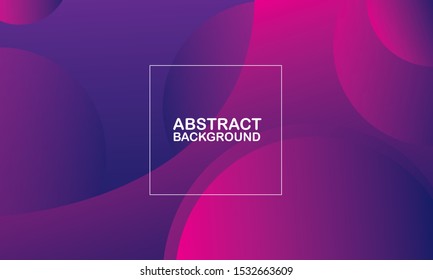 Colorful abstract geometric background. Round gradient shapes composition. Fluid shapes composition. Geometric background with pink and purple color. Modern abstract cover. Eps10 vector.