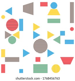 Colorful abstract geometric background. Seamless pattern. Vector illustration