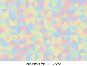 Colorful abstract Geometric background. Simple design style. Minimalistic design.Triangle in pastel tone. Vector illustrator background for Packaging wrap paper, Banner, greetings card, poster.