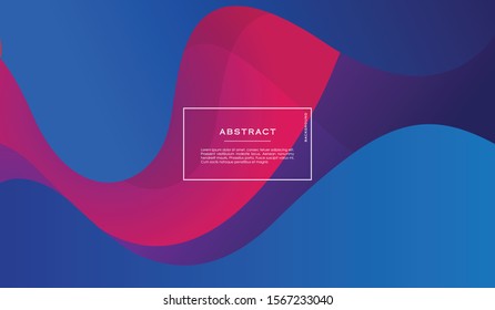 Colorful abstract geometric background. Trend gradient. Fluid shapes composition