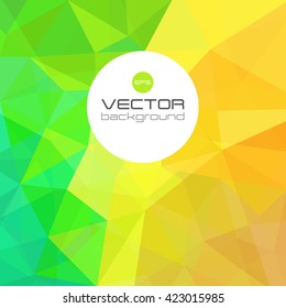 Colorful Abstract Geometric Background. Triangle modern template for business. Abstract square background. Vector illustration. EPS-10