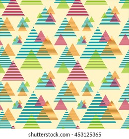 Colorful abstract geometric background with  triangles and This is pattern vector.