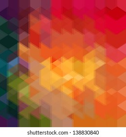 Colorful abstract geometric background with triangular polygons. Colorful mosaic of triangle