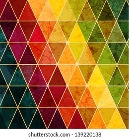 Colorful abstract geometric background with triangular polygons.