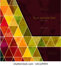 Colorful abstract geometric background with triangular polygons.
