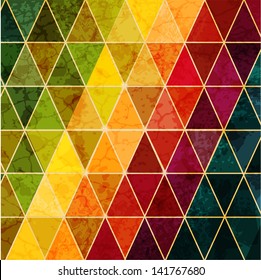 Colorful abstract geometric background with triangular polygons.