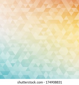 Colorful Abstract Geometric Background With Triangular Polygons (low Poly). 