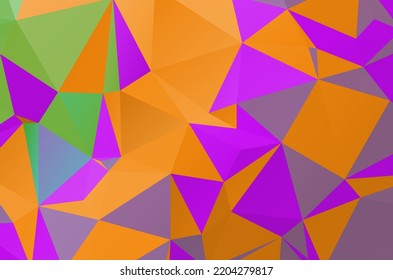 Colorful abstract geometric background with triangular polygons. Colorful mosaic of triangle.