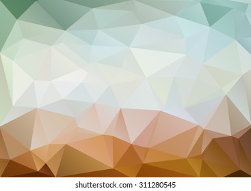 Colorful abstract geometric background with triangular polygons, vector illustration