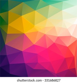 Colorful abstract geometric background with triangular polygons. Colorful mosaic of triangle