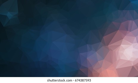 Colorful abstract geometric background with triangular polygons, vector illustration