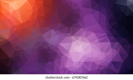 Colorful abstract geometric background with triangular polygons, vector illustration