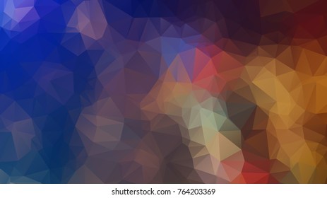 Colorful abstract geometric background with triangular polygons, vector illustration