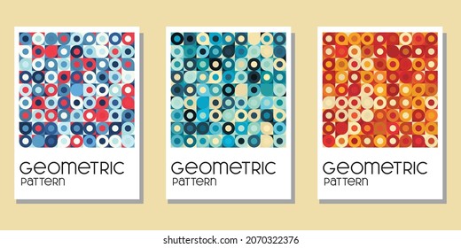 colorful abstract geometric background for wall decor, tote bag,calendar and poster