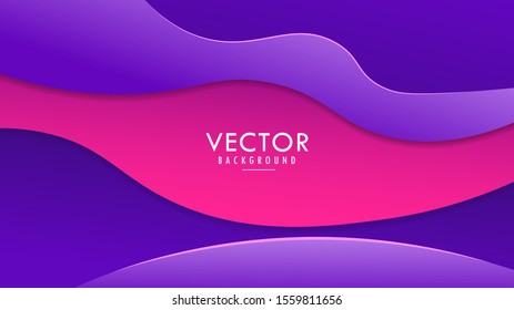 colorful abstract geometric background Wallpaper.Trend Gradient.Fluid, liquid, Wave, Paper cut shapes composition EPS10 Vector Design Graphic Template