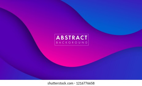 Colorful abstract geometric background.Trend gradient. Fluid shapes composition. Eps10