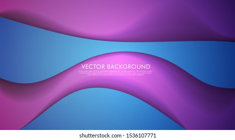 Colorful abstract geometric background.Trend gradient. Fluid shapes composition. Eps10 vector