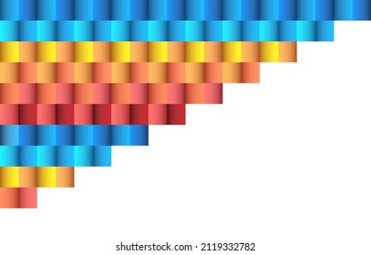 Colorful abstract geometric box texture background