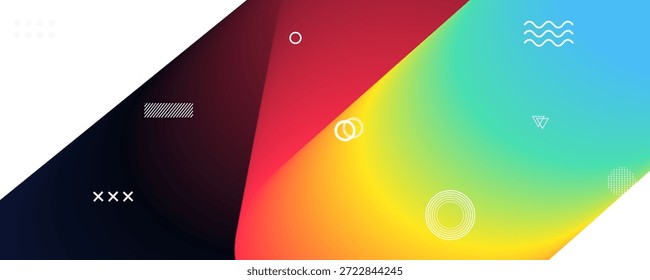 Colorful Abstract Geometric Design for Creative Projects