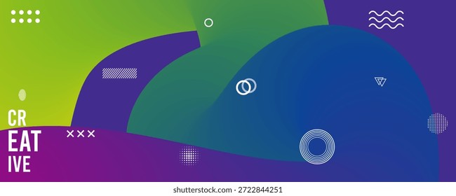 Colorful abstract geometric design for creative projects