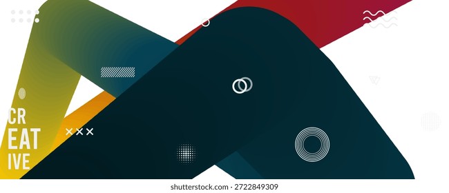 Colorful Abstract Geometric Design for Creative Projects