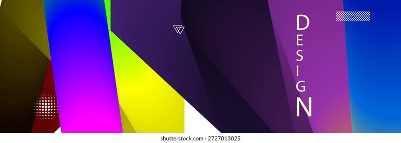 Colorful Abstract Geometric Design for Creative Projects