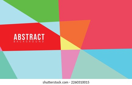 Colorful Abstract Geometric Flat Background. Wallpaper Vector Eps 10