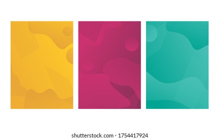 colorful abstract geometric flow background design